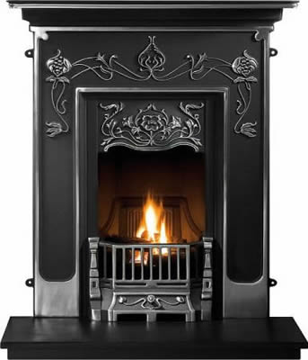 Paris Cast Iron Fireplace Combination